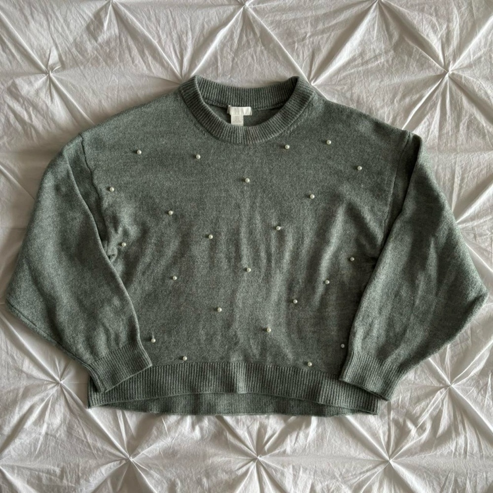 h&m pearl sweater